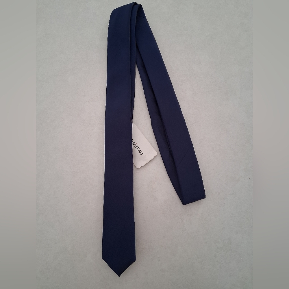 NWT 2 Ties/ Topman & Le Chateau/ Navy Blue Tie & Red-brown Tie/ Both One Size